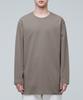 MUSINSA STANDARD Layered Crew Neck Long Sleeve T-Shirt_Long Length [Cocoa]