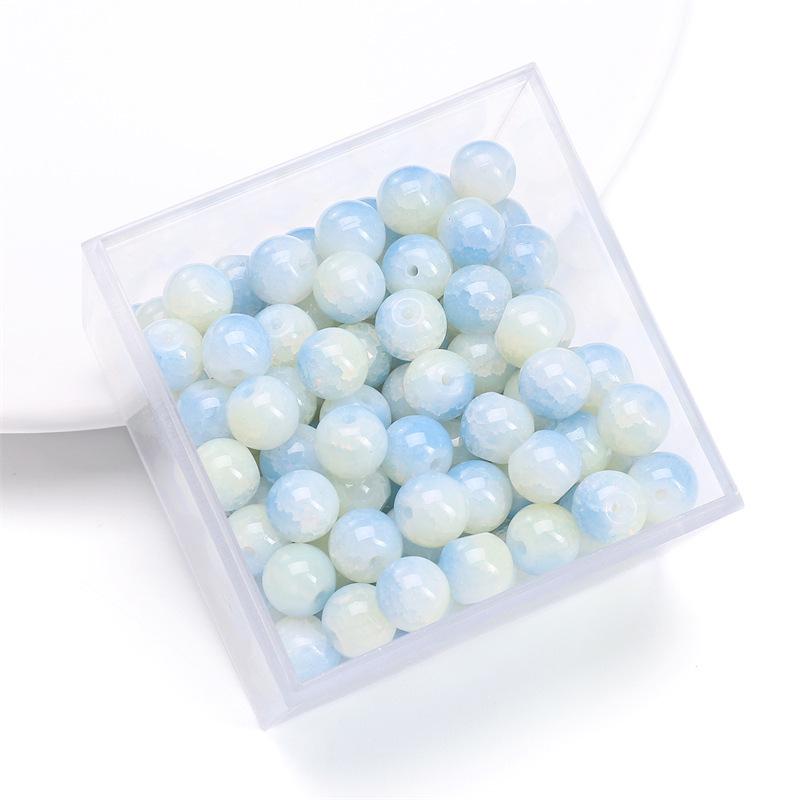 

Летний желеобразный браслет из двойного стекла с бусинами, DIY-набор с золотой пудрой