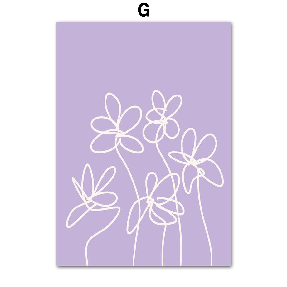 Groovy Leaf Matisse Pastel Pink Postere și imprimeuri Artă de perete Retro Funky Pânză Pictură Imagini Estetic College Decor Room