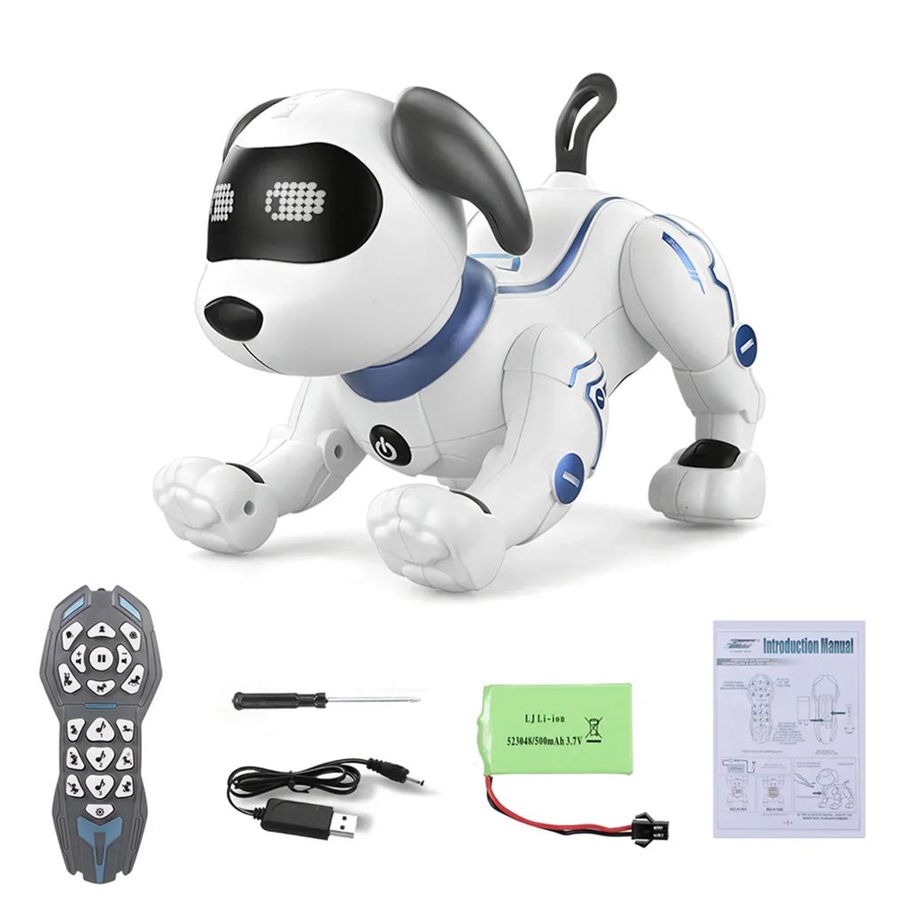 Intelligent Touch Remote Control Electronic Walking Dog Robot Toy, Dancing Pet for Boys and Girls Birthday Gifts