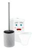 Toilet Brush, Gray, Chrome