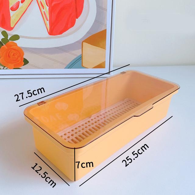 

Простая коробка для хранения кистей для макияжа, пылезащитная коробка для хранения помады и яиц с крышкой, портативное настольное прозрачное ведро для хранения