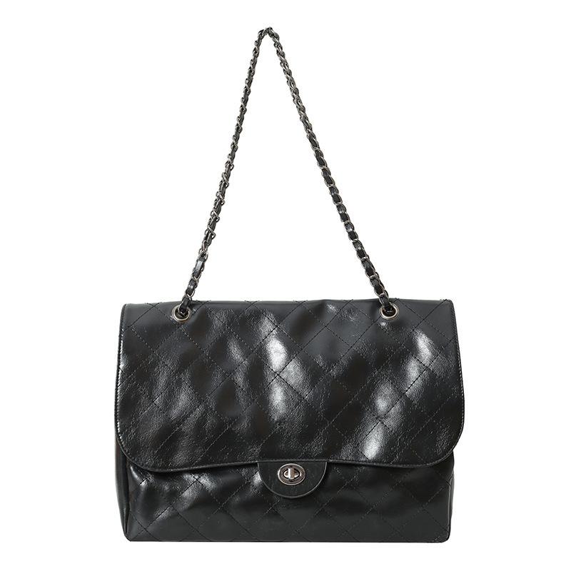 Large-capacity bag women's popular tote bag this year 2025 winter new fashion commuter shoulder messenger big bag women