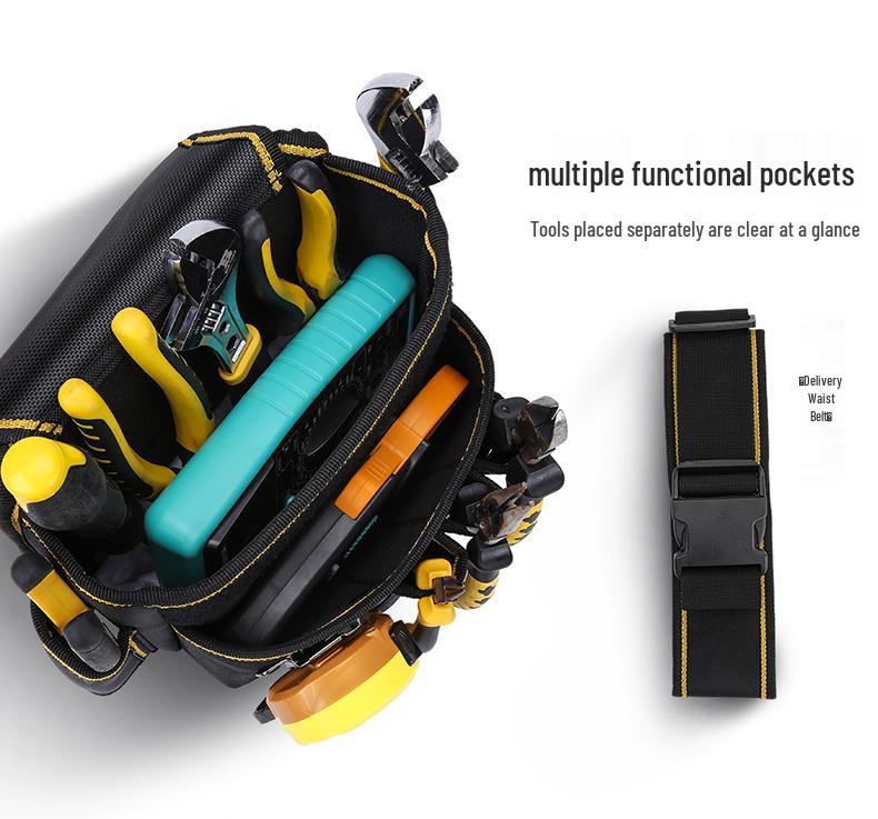 Langlebiger Elektriker Werkzeuggürtel: Multifunktionale Canvas-Hüfttasche für tragbare Aufbewahrung
