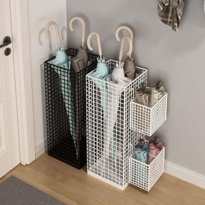 3Pcs/Set Metal Umbrella Storage Rack Drainage Umbrella Storage Device Durable Umbrella Holder  Hotel