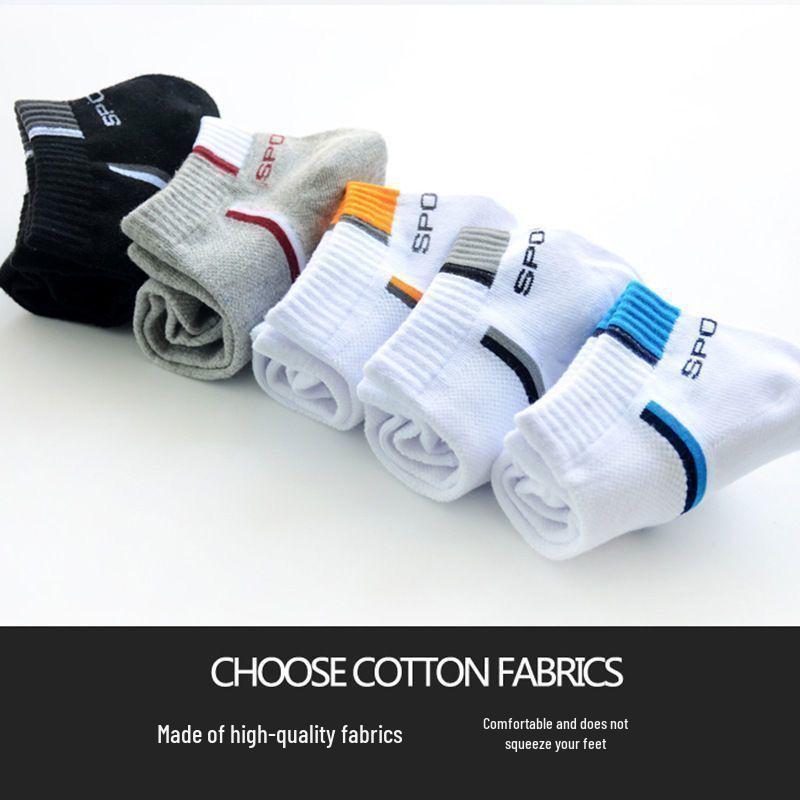 Men's Summer Sport Mid-Calf Breathable Odor-Resistant Socks