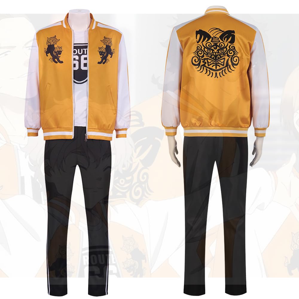 Pawpaw Usamiyama Choji Cosplay Costume from Furin High Shishigashira Ren Festival Choji Size (Includes Wig) School's (Shishito Ren) Jacket, Costume,