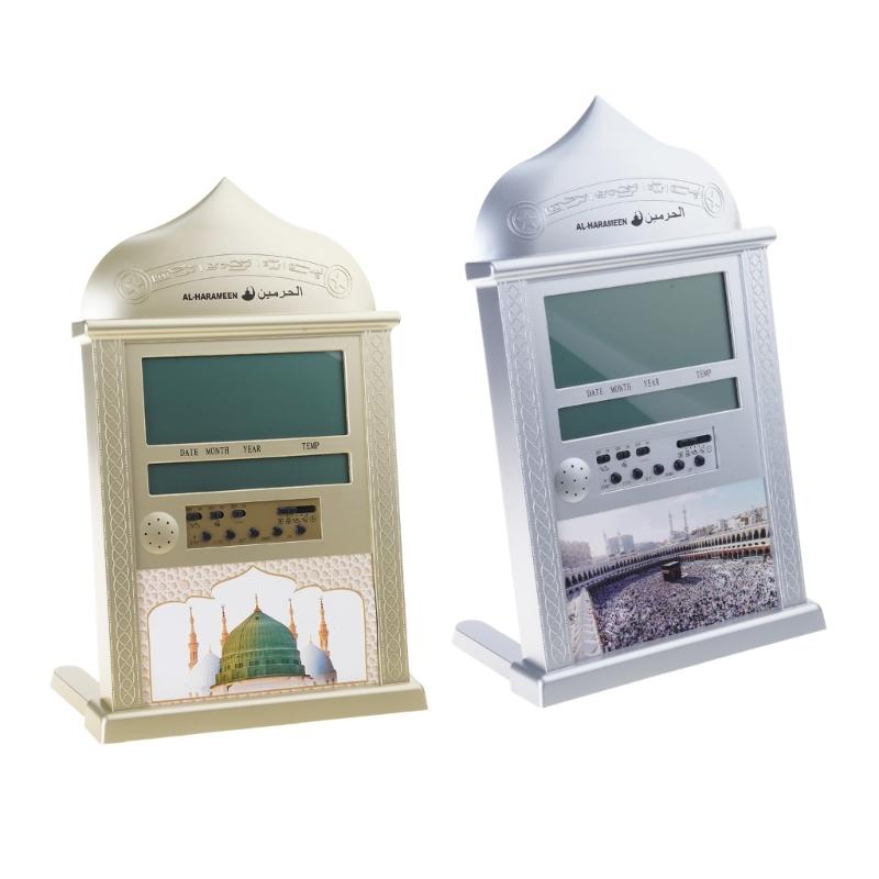 Works Azan Alarm Clock - Islamic Digital 5 Namaaz Reminder Table Clock
