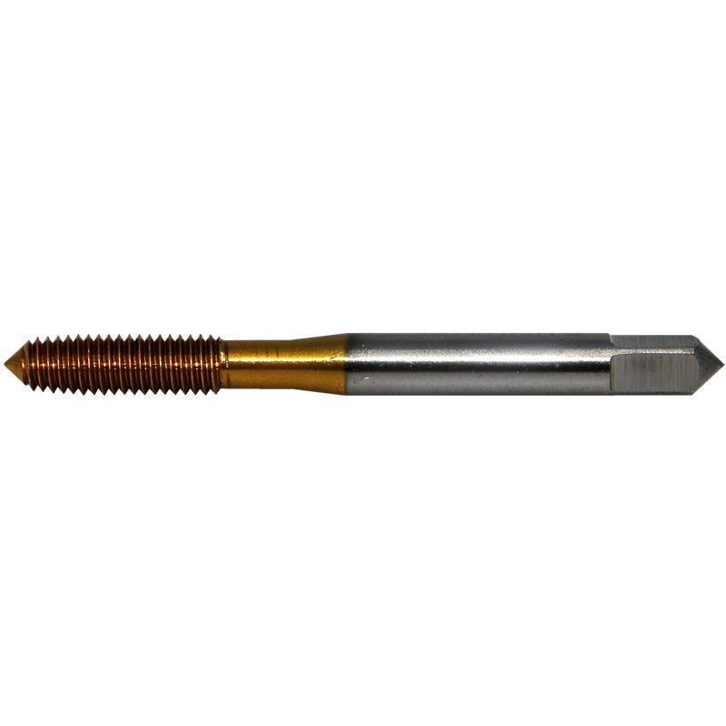Titanium-Plated Yellow Straight Flute Tap M3-M10 for Chipless Machining