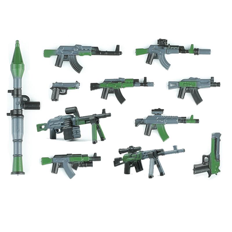 Modern Special Forces Figures Military Weapons Building Blocks Army Soldier City Police Multicolour AK Accessories Bricks Toys