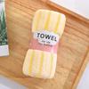 Coral Fleece Towel With Thick Absorbent Stripes For Home Use And Giftgiving