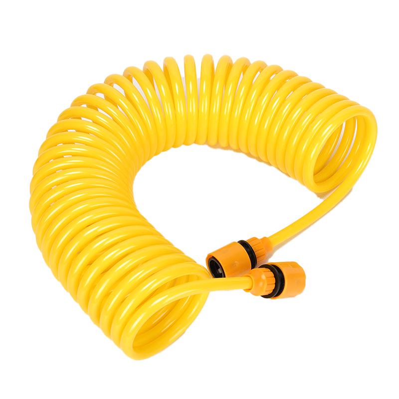 

Гибкий шланг высокого давления для воды: Антифриз, Износостойкий, Взрывозащищенный, Выдвижной шланг для полива дома и мытья машины 5m Spring Hose (Yellow Connector)