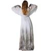 Women Gossamer Ghost Costume Gothic Victorian White Fancy Dress