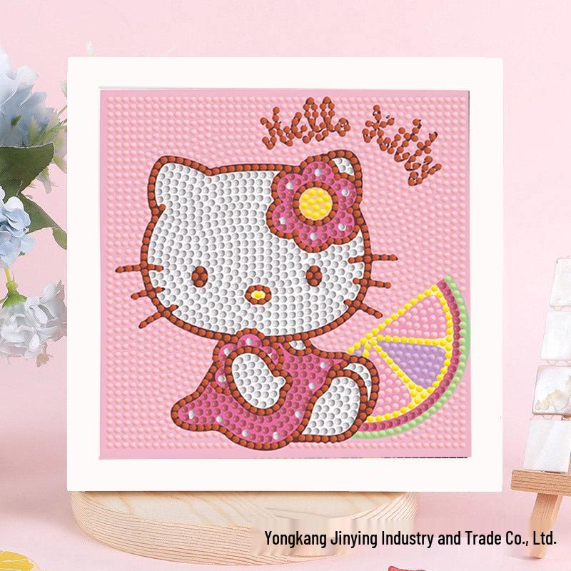 Sanrio Children's Diamond Painting with Frame Stickers - DIY Handmade Gift Set