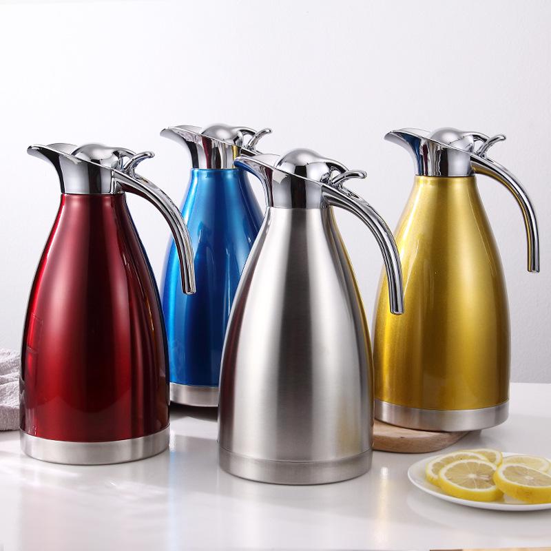 Thermos Stile Europeo in Acciaio Inossidabile 304, Grande Capacità a Doppio Strato per Caffè e Acqua Calda - Logo Regalo Personalizzabile