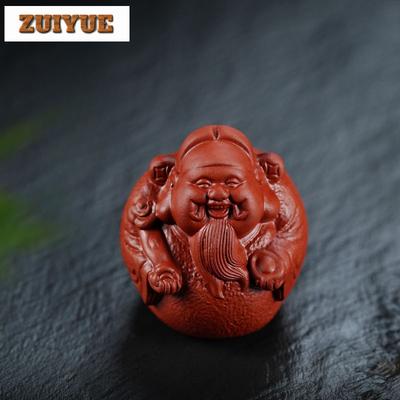 Lila Ton Gott des Reichtums anziehen Teetier Vintage Teespielzeug Teefigur Spielzeug Teekeramik Zisha Statue Ornamente Desktop-Sammlung
