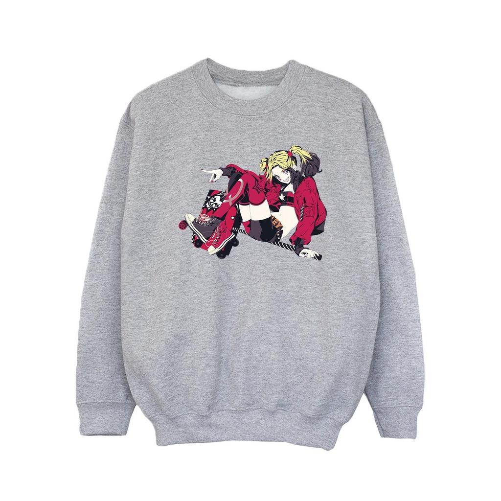 DC Comics Girls Harley Quinn Roller Skates Sweatshirt