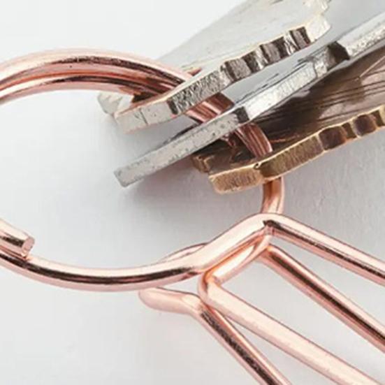 Yousheng 1/2/3/4/5Pcs Metal Key Ring Bookmark Thumb Page Holder Book Opener Keychain Bookmark Clip Lightweight Tool