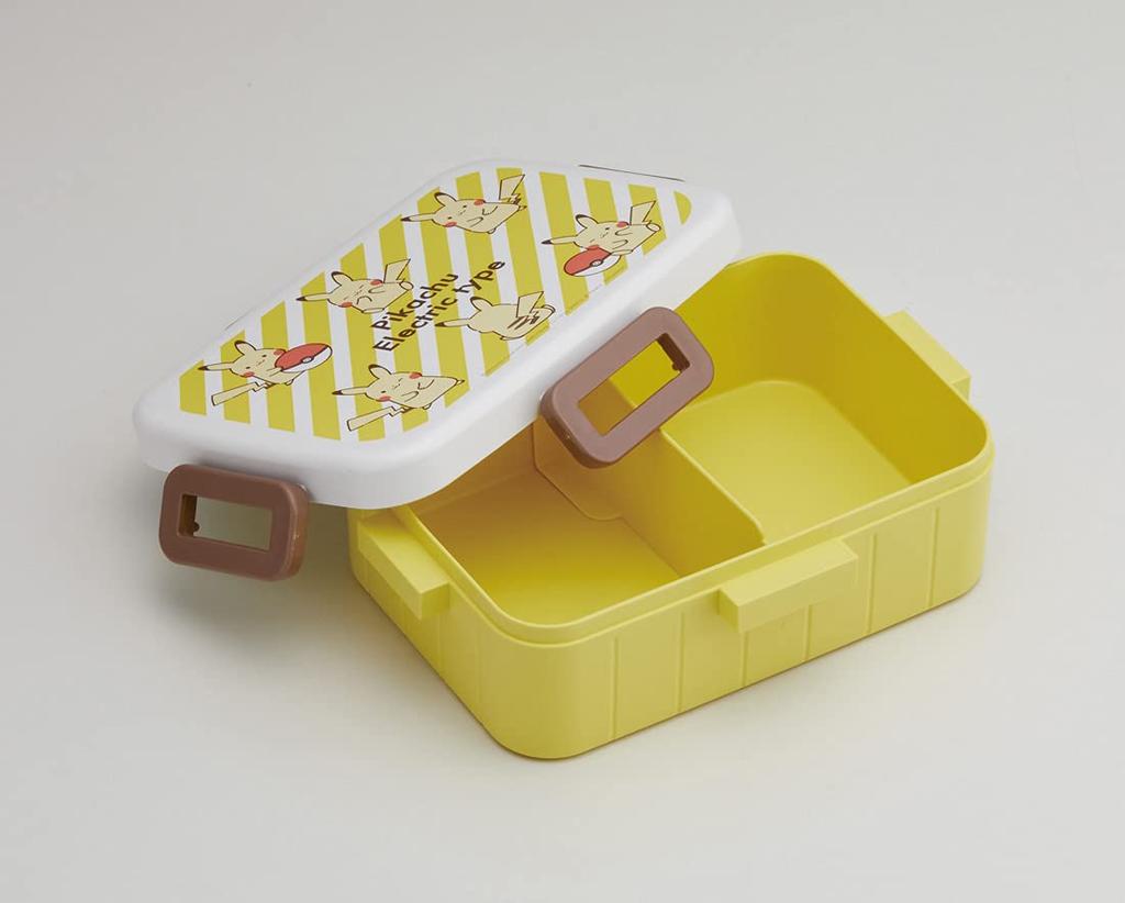 Skater Silver Ion Antibacterial Lock Lunch Pikachu Made In Ag+ 4-Point Box, 650ml, Electric, Japan, YZFL7AG-A