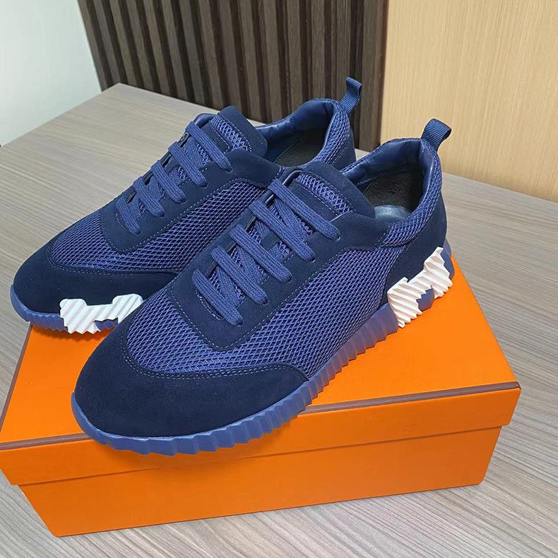 H Home Herren Leder Freizeitsneakers Schwarze Kleine Weiße Schuhe Paar Atmungsaktives Netz Herrenschuhe