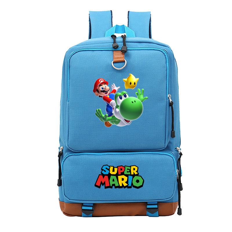 Mario Cartoon Backpack, Primary And Secondary School Schoolbag, Animation Backpack, Sports Bag, Computer Bag.