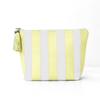 Portable Design Corduroy Material Makeup Bag Large Capacity Stripe Pattern Toiletry Bag Storage Bag Travel Use