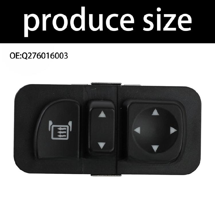 Left Hand Drive Mirror Control Switches Automotive Electrical Accessories Heavy Duty ABS Construction Q276016003 For 386