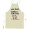 Kitchen Apron - Melissa It Doesn't Exist - Breton Print - Resistant Cotton - French Made
