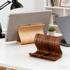 Portable Wooden Phone and Tablet Stand for Easy Viewing