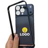 iPhone 13-16 Protective Case with Metal Back Panel and iPhone 17 Frosted Back Film
