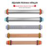 Adjustable Non-stick Stainless Steel Rolling Pin for Baking
