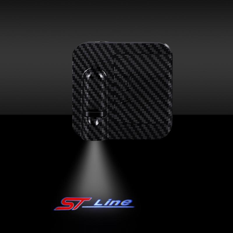 

For ST FORD RS S ST LINE FIESTA FOCUS 2 3 4 Kuga Escape Mondeo Ecosport TDCI Car HD Door Welcome Light Led Projector Lamp 1/2PCS