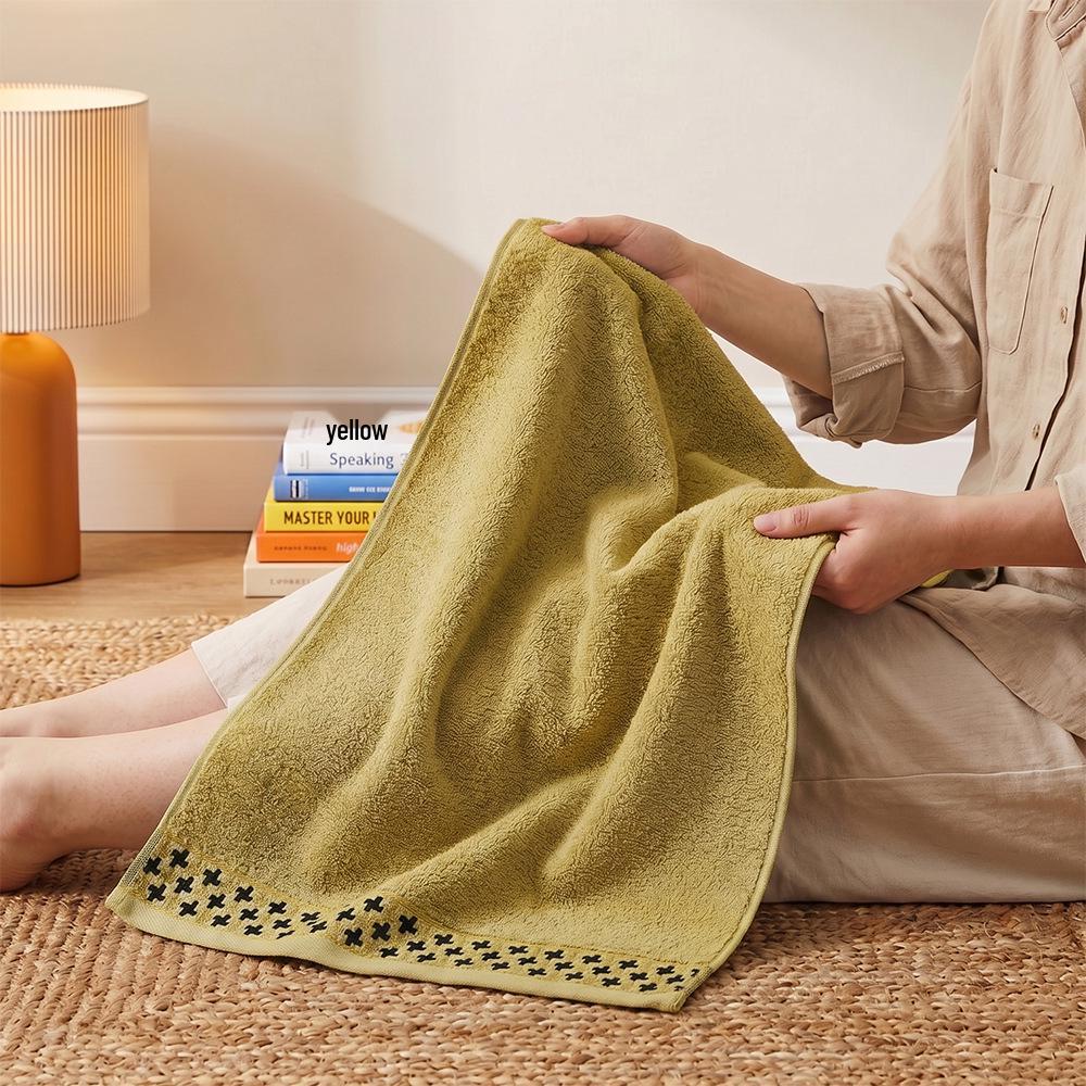 Custom Bamboo Jacquard Bath & Face Towels - Soft, Absorbent, Plain Color