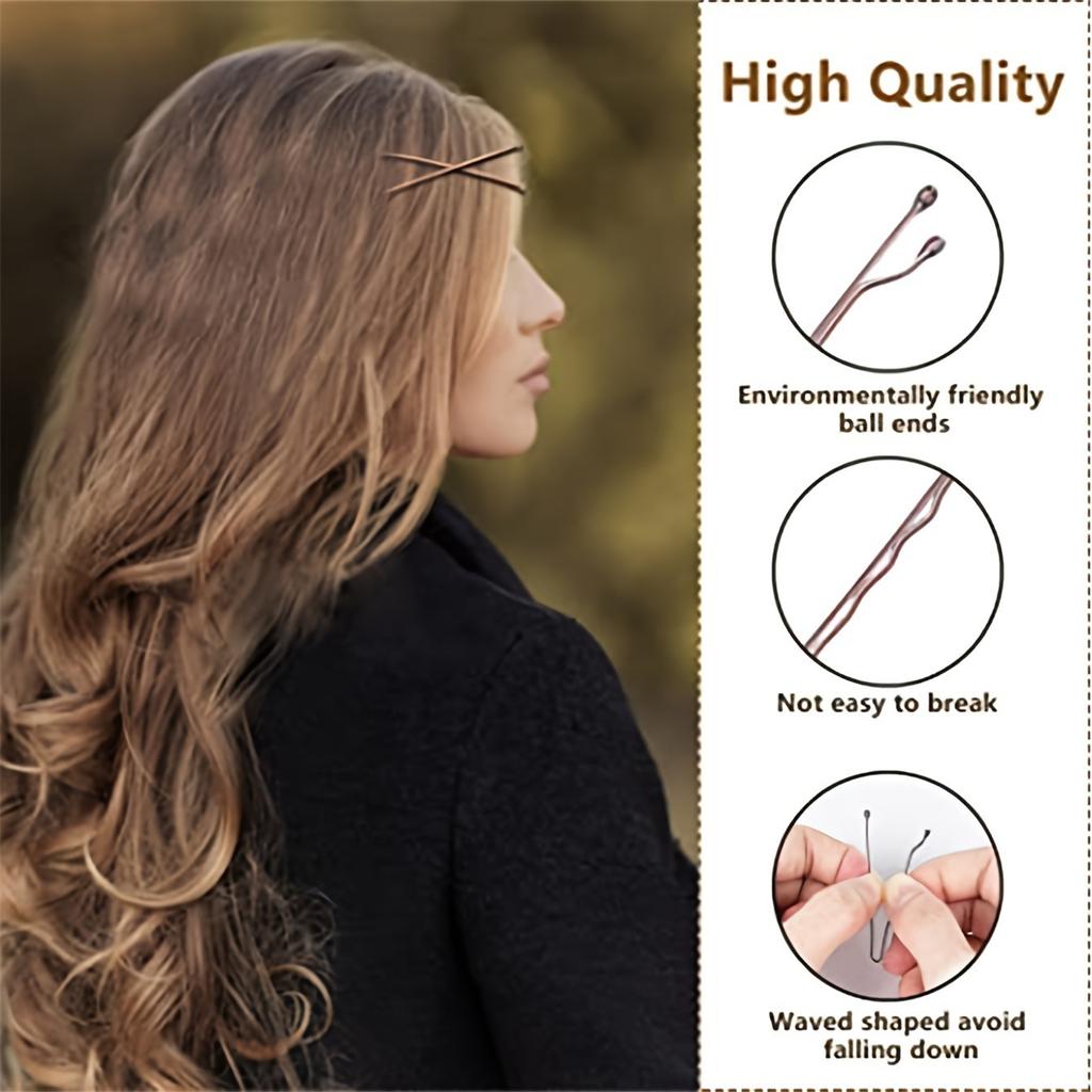 50pcs Metal Hair Clip Stylish Hair Styling Hairpin For Securing Bangs And Side Styles Suitable For Various Occasion