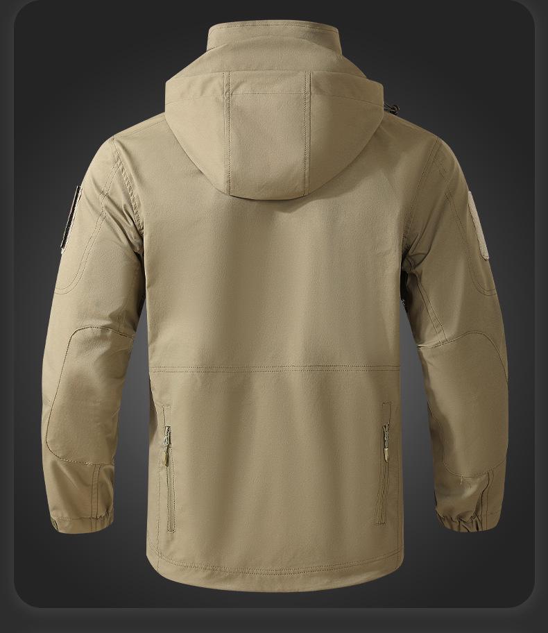 Men's Spring & Autumn Tactical Camouflage Suit: Outdoor, Water-Repellent, Wear-Resistant, Dirt-Resistant, Breathable, Multi-Pocket Workwear