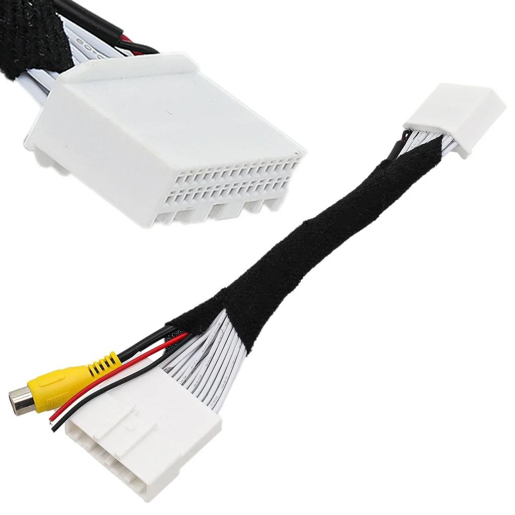 1x Rear View Back Up Camera Video Input Cable Fits For Mazda 2, CX-5 Adapter 12V ABS+copper Wire Car Electronics Accessories