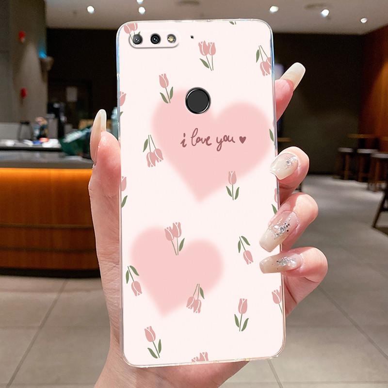 For Huawei Nova 2 Lite Case Cover Flowers Butterfly Clear Soft TPU Silicone Bumper for Huawei Y7 Y 7 Prime 2018 Phone Casing