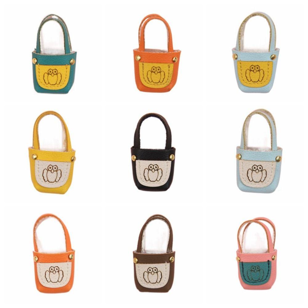 

Casual Mini Bjd Doll Handbag Leather Ob11 Doll Shoulder Bag Cute Dollhouse Dolls Bag 17cm Doll