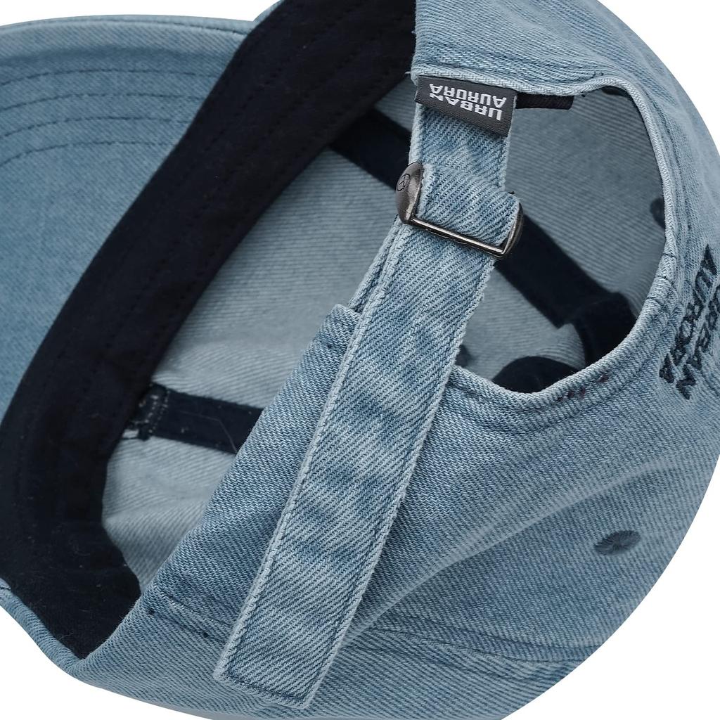 Croogo Denim Solid Baseball Summer Trucker Sun Hip Logo Cap Men's Cap, Color, Cap, Cap, Protection, Outdoor, Tennis, Golf, Hiking, Hop, (G-GD79-Black)