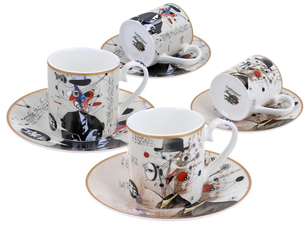Zestaw 2 Filiżanek Espresso Loui Jover Porcelana Na Prezent 2 Szt