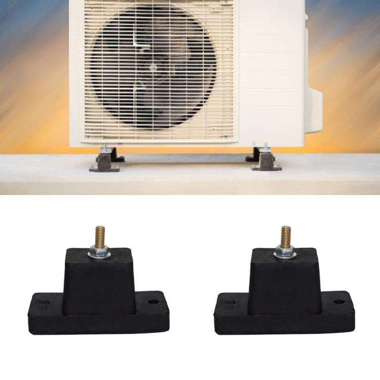 4pcs Air Conditioning External Unit Anti Shake Cushions, Robusts Rubber Dampers for Residential and Commercial Buildings