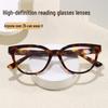 Tortoiseshell High-Definition Vintage Cat-Eye Reading Glasses with Quality Spring Temples