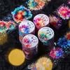 4 styles 50mm*200cm Fireworks sunny day series sticker Fireworks theme Scrapbooking Material Diary Album Junk Journal Supplies