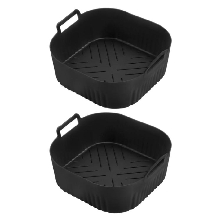 2Pcs Air Frying Machine Liners Silicone Liners Reusable Basket Liners Replacement for NA229 220 Basket Kitchen Accessories