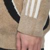 Adidas Originals FW24 Seria Klasyczna Wygodny Miękki Przyjazny dla Skóry Wszechstronny Sweter Dzianinowy Męski Sweter Khaki Brązowy JN3794