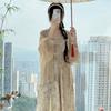 Stile cinese della dinastia Song Hanfu, abiti da donna quotidiani primaverili ed estivi