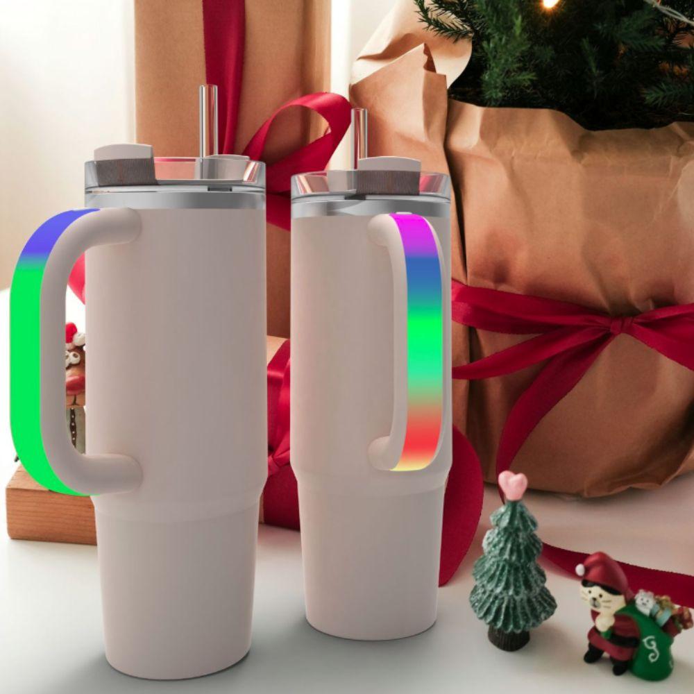Colorful Light Luminous Water Cup Handle Reusable Thermal Cup Replacement Handles  Bar