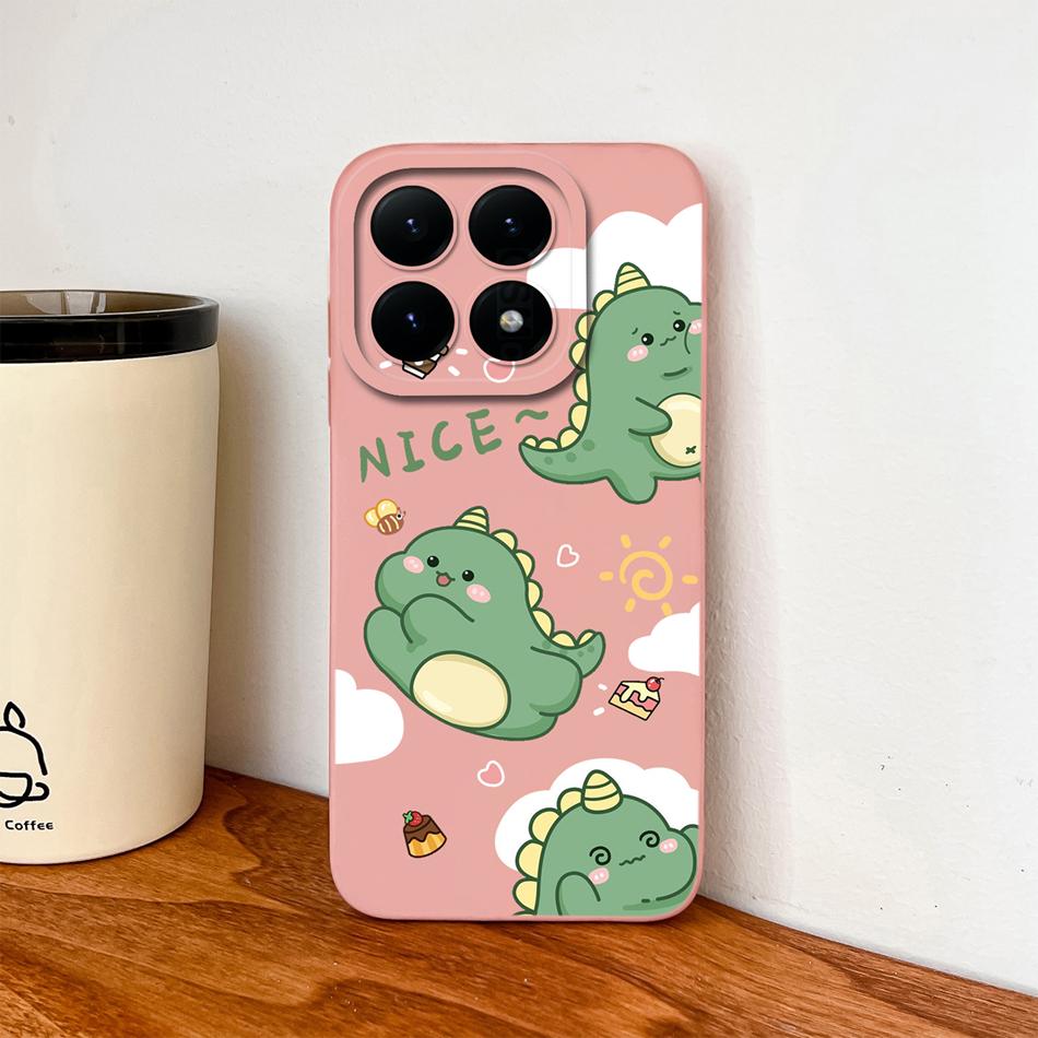 For Xiaomi 15T Pro Case For Xiaomi 17 Pro Max Cartoon Phone Back Cover Full Protection Soft Liquid Silicone Shockproof Bumper