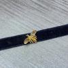 S925 Silver & Gold Bee Necklace: Versatile Korean-Style Clavicle Chain & Black Choker.
