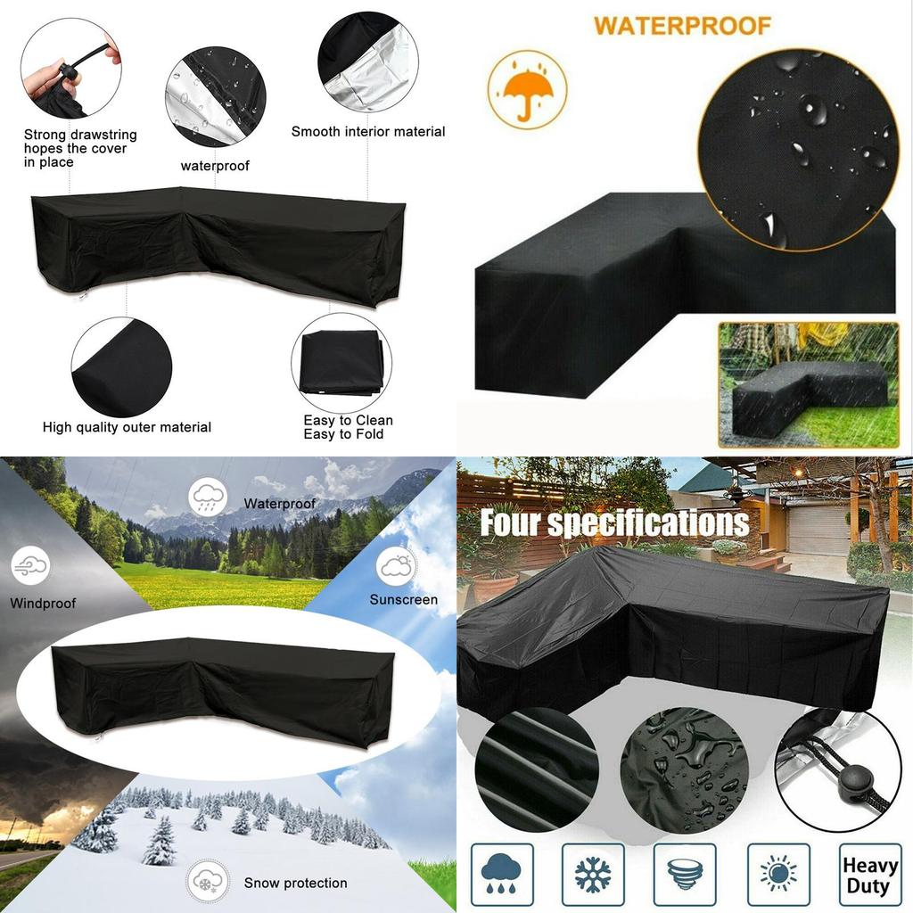 Furniture Rattan Corner Cover Garden Outdoor Sofa Protecter L 30030098cm Shape